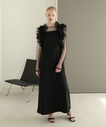 セール】【ANDRESD】blossom frill dress 結婚式 パーティードレス