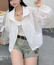 超軽量×シアー素材で涼しげ◎夏の必須UV対策ウィンドブレーカー