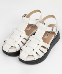 BARCLAY(バークレー)厚底グルカデザインサンダル