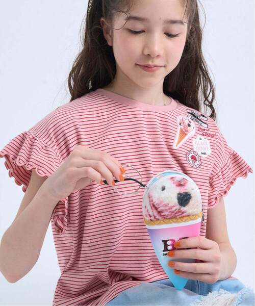 pom ponette junior(ポンポネットジュニア)の「【サーティワン アイスクリーム】アイスポーチ眼鏡入れ(その他小物・キッズ・エメラルド/ピンク・F)」の2枚目の写真