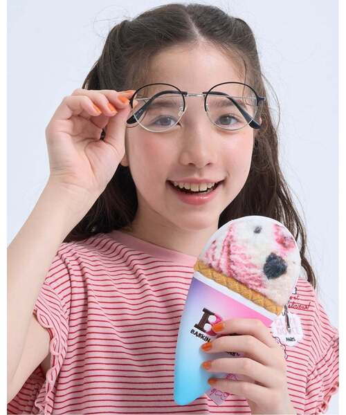 pom ponette junior(ポンポネットジュニア)の「【サーティワン アイスクリーム】アイスポーチ眼鏡入れ(その他小物・キッズ・エメラルド/ピンク・F)」の12枚目の写真