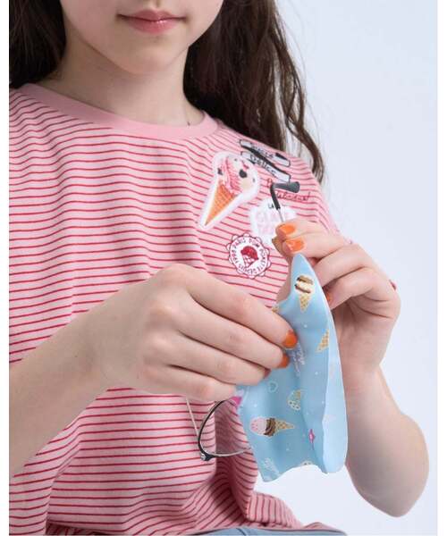pom ponette junior(ポンポネットジュニア)の「【サーティワン アイスクリーム】アイスポーチ眼鏡入れ(その他小物・キッズ・エメラルド/ピンク・F)」の13枚目の写真
