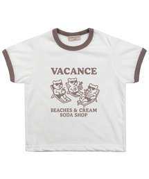 バカンスリンガーTシャツ-ヴィンテージブラウン
