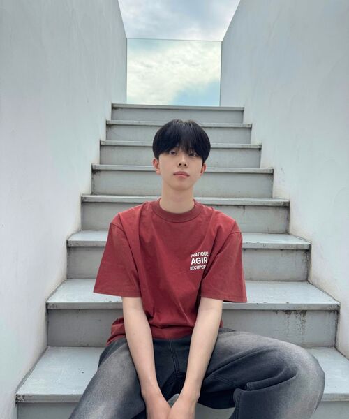LENGAGEMENT(ランガージュマン)の「Agir Salt Wash Crop Short Sleeve T-Shirt (Mocha)(Tシャツ/カットソー・レディース・モカ・1/2)」の6枚目の写真