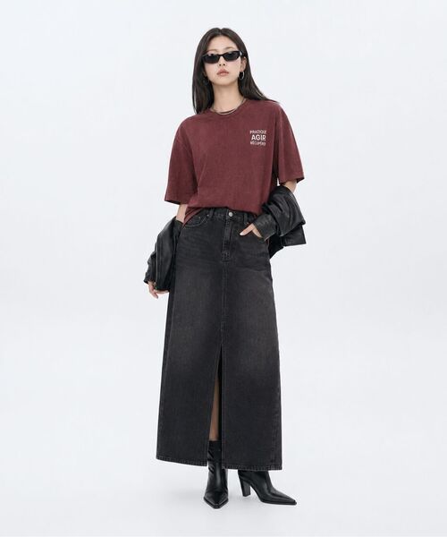 LENGAGEMENT(ランガージュマン)の「Agir Salt Wash Crop Short Sleeve T-Shirt (Mocha)(Tシャツ/カットソー・レディース・モカ・1/2)」の13枚目の写真