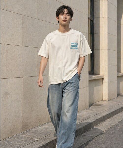 LENGAGEMENT(ランガージュマン)の「Agir Salt Wash Crop Short Sleeve T-Shirt (Mocha)(Tシャツ/カットソー・レディース・モカ・1/2)」の18枚目の写真
