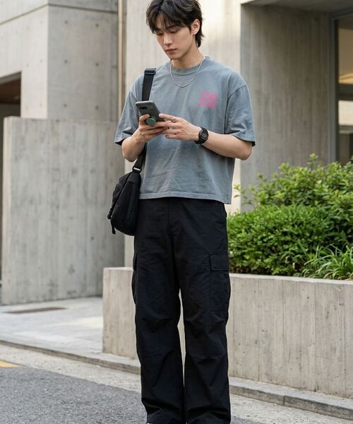 LENGAGEMENT(ランガージュマン)の「Agir Salt Wash Crop Short Sleeve T-Shirt (Mocha)(Tシャツ/カットソー・レディース・モカ・1/2)」の22枚目の写真