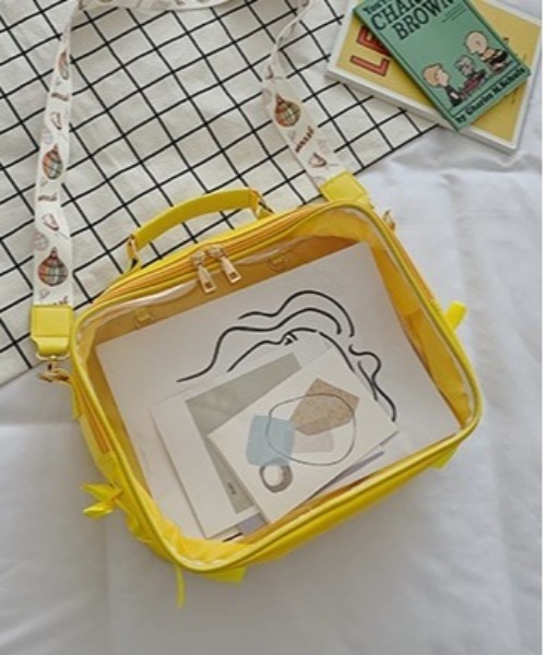 BACKYARD FAMILY(バックヤードファミリー)の「痛バッグ ショルダーバッグ 3way 大容量(ショルダーバッグ・レディース・ピンク/ブルー/イエロー/グリーン/パープル/ホワイト・FREE)」の9枚目の写真