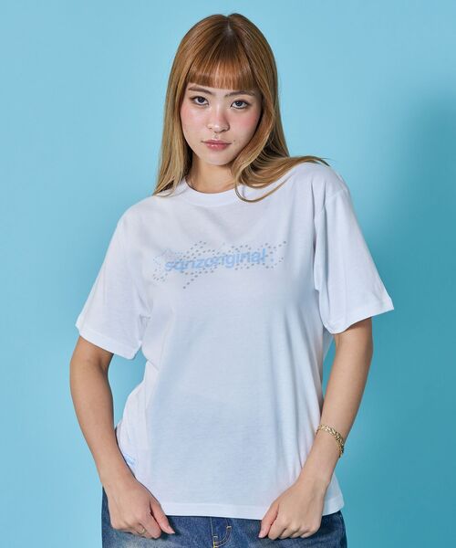 SEQUENZ(シークエンズ)の「※WEB限定 / ユニセックス / 星モチーフ半袖Tシャツ / sqnz star newlogo tee(Tシャツ/カットソー・メンズ・ベージュ系その他2/その他5/ネイビー/ピンク系その他/ホワイト・LARGE/SMALL/MEDIUM)」の15枚目の写真