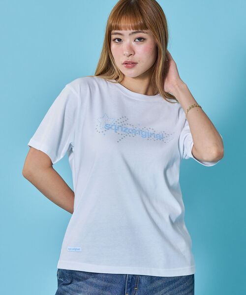 SEQUENZ(シークエンズ)の「※WEB限定 / ユニセックス / 星モチーフ半袖Tシャツ / sqnz star newlogo tee(Tシャツ/カットソー・メンズ・ベージュ系その他2/その他5/ネイビー/ピンク系その他/ホワイト・LARGE/SMALL/MEDIUM)」の16枚目の写真