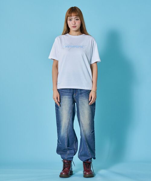 SEQUENZ(シークエンズ)の「※WEB限定 / ユニセックス / 星モチーフ半袖Tシャツ / sqnz star newlogo tee(Tシャツ/カットソー・メンズ・ベージュ系その他2/その他5/ネイビー/ピンク系その他/ホワイト・LARGE/SMALL/MEDIUM)」の18枚目の写真