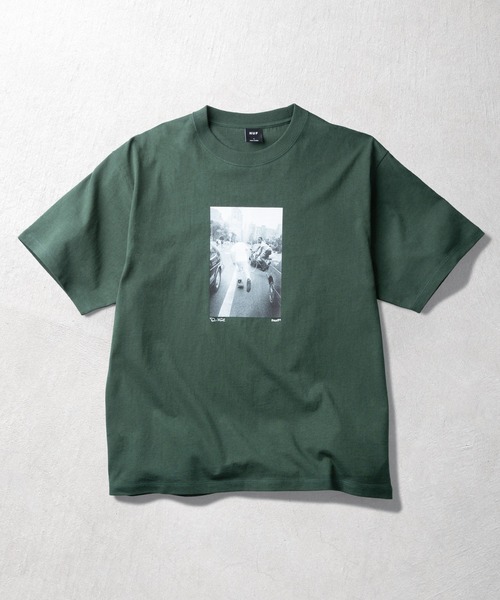 HUF（ハフ）の「FIGHT THE TRAFFIC TEE（Tシャツ/カットソー・メンズ・グリーン/ホワイト/ブラック・M/S/L/XXL/XL）」の3枚目の写真