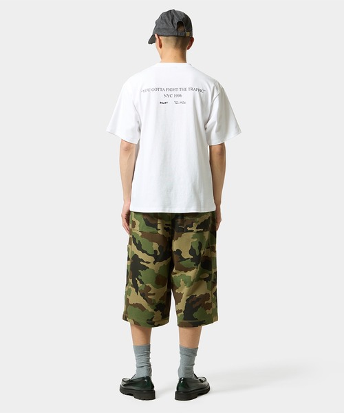 HUF（ハフ）の「FIGHT THE TRAFFIC TEE（Tシャツ/カットソー・メンズ・グリーン/ホワイト/ブラック・M/S/L/XXL/XL）」の10枚目の写真
