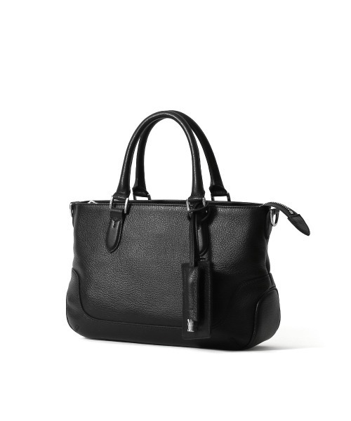 PELLE MORBIDA（ペッレモルビダ）の「Maiden Voyage（メイデンヴォヤージュ）MB088-ミニトートバッグ（ショルダーバッグ・メンズ・チャコールグレー/ブラック/グレイッシュベージュ・FREE）」の5枚目の写真