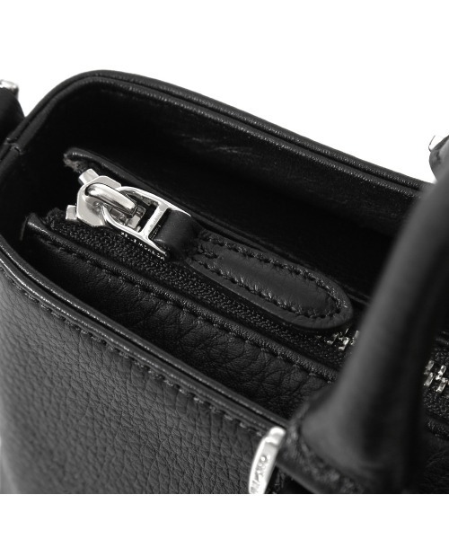 PELLE MORBIDA（ペッレモルビダ）の「Maiden Voyage（メイデンヴォヤージュ）MB088-ミニトートバッグ（ショルダーバッグ・メンズ・チャコールグレー/ブラック/グレイッシュベージュ・FREE）」の11枚目の写真