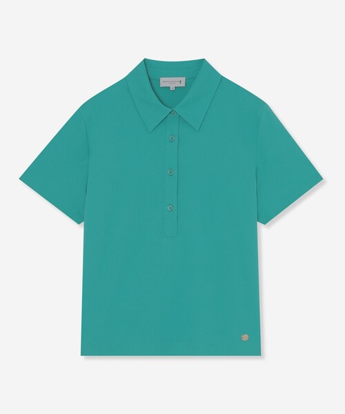 MACKINTOSH LONDON（マッキントッシュ ロンドン）の「シルケットコットンポロ（ポロシャツ・レディース・レッド系その他3/グレー系その他/グリーン/ホワイト・38/40）」の3枚目の写真