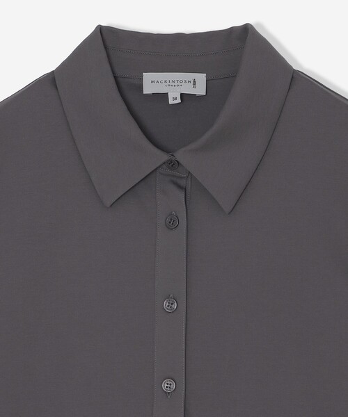 MACKINTOSH LONDON（マッキントッシュ ロンドン）の「シルケットコットンポロ（ポロシャツ・レディース・レッド系その他3/グレー系その他/グリーン/ホワイト・38/40）」の6枚目の写真