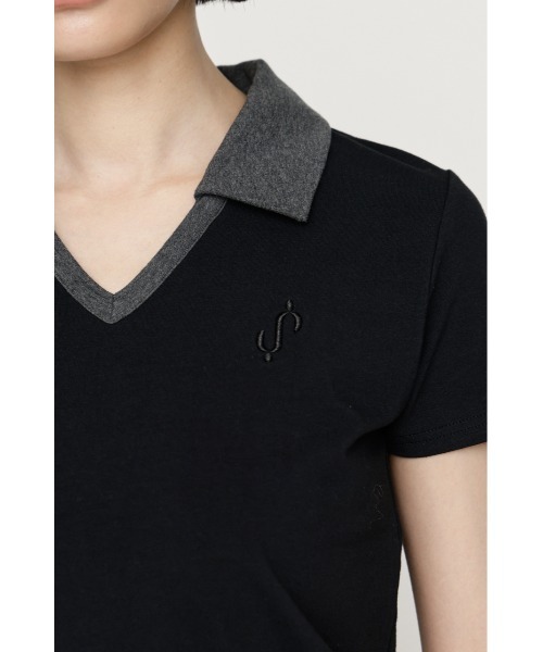SLY(スライ)の「S.LOGO COMPACT TOPS エスロゴコンパクトトップス 夏服 秋服(Tシャツ/カットソー・レディース・ネイビー/ピンク系その他/ライトブルー/ブラック・FREE)」の9枚目の写真