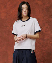 OGI（オギ）の「刺繍リングTシャツ（Tシャツ/カットソー）」