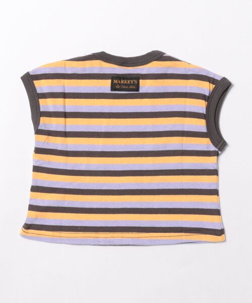 MARKEY'S(マーキーズ)の「先染めボーダーリンガーTシャツ(Tシャツ/カットソー・キッズ・チャコール/グリーン系その他/レッド系その他・150/140/130/120/110/100/95/90/80)」の20枚目の写真