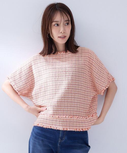 UNTITLED(アンタイトル)の「ファンシーツイードブラウス(シャツ/ブラウス・レディース・ピンク系その他/ブラック系3/イエロー系その他5・02/48/50/00/44/04)」の15枚目の写真