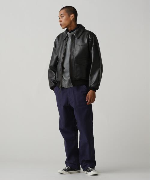 AVIREX(アヴィレックス)の「A-2 FLIGHT JACKET ANTIQUE LAMB / A-2 フライトジャケット アンティークラム / AVIREX / アヴィレックス(ミリタリージャケット・メンズ・ブラック・38/36)」の4枚目の写真