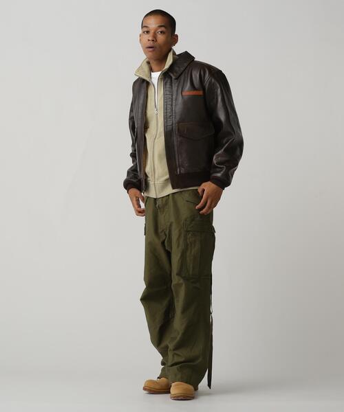 AVIREX(アヴィレックス)の「A-2 FLIGHT JACKET ANTIQUE LAMB / A-2 フライトジャケット アンティークラム / AVIREX / アヴィレックス(ミリタリージャケット・メンズ・ブラック・38/36)」の7枚目の写真