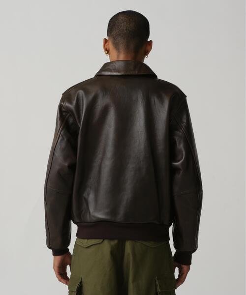 AVIREX(アヴィレックス)の「A-2 FLIGHT JACKET ANTIQUE LAMB / A-2 フライトジャケット アンティークラム / AVIREX / アヴィレックス(ミリタリージャケット・メンズ・ブラック・38/36)」の10枚目の写真