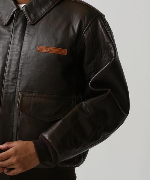 AVIREX(アヴィレックス)の「A-2 FLIGHT JACKET ANTIQUE LAMB / A-2 フライトジャケット アンティークラム / AVIREX / アヴィレックス(ミリタリージャケット・メンズ・ブラック・38/36)」の14枚目の写真