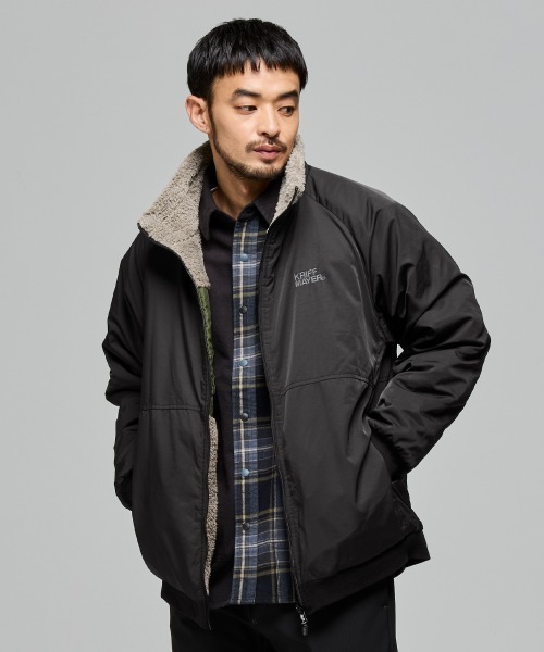 KRIFF MAYER（クリフメイヤー）の「【リバーシブル】ひっくりスタンドJK（その他アウター・メンズ・カラフル/ネイビー/グレイッシュベージュ/その他5/ブラック・LARGE/X-LARGE/MEDIUM）」の2枚目の写真