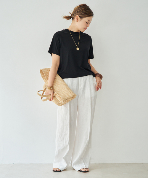 Deuxieme Classe(ドゥーズィエムクラス)の「*追加 Prime wool jersey Tシャツ(Tシャツ/カットソー・レディース・ブラック・FREE)」の5枚目の写真