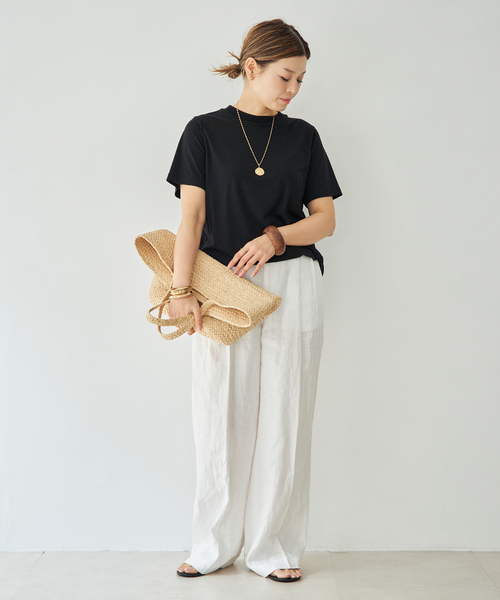 Deuxieme Classe(ドゥーズィエムクラス)の「*追加 Prime wool jersey Tシャツ(Tシャツ/カットソー・レディース・ブラック・FREE)」の6枚目の写真