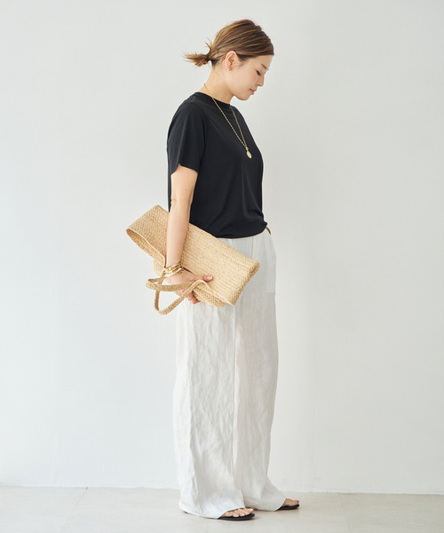Deuxieme Classe(ドゥーズィエムクラス)の「*追加 Prime wool jersey Tシャツ(Tシャツ/カットソー・レディース・ブラック・FREE)」の7枚目の写真