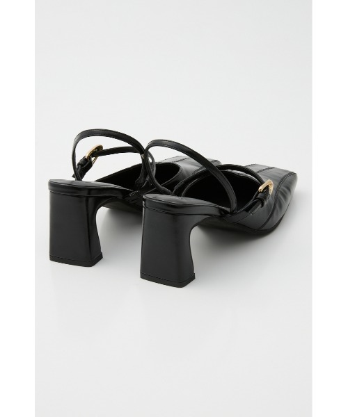 SLY(スライ)の「TINY SQUARE MARY JANE SANDAL タイニースクエアメリージェーンサンダル(サンダル・レディース・ブラック/バーガンディー・SMALL/MEDIUM/LARGE)」の4枚目の写真