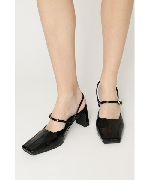 SLY(スライ)の「TINY SQUARE MARY JANE SANDAL タイニースクエアメリージェーンサンダル(サンダル・レディース・ブラック/バーガンディー・SMALL/MEDIUM/LARGE)」の13枚目の写真