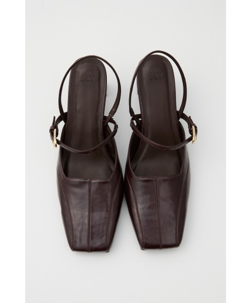 SLY(スライ)の「TINY SQUARE MARY JANE SANDAL タイニースクエアメリージェーンサンダル(サンダル・レディース・ブラック/バーガンディー・SMALL/MEDIUM/LARGE)」の17枚目の写真