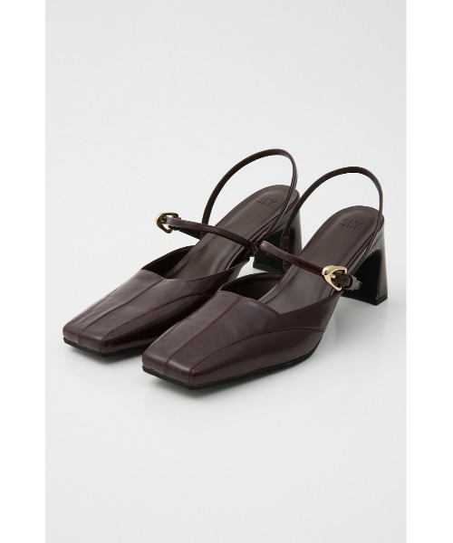 SLY(スライ)の「TINY SQUARE MARY JANE SANDAL タイニースクエアメリージェーンサンダル(サンダル・レディース・ブラック/バーガンディー・SMALL/MEDIUM/LARGE)」の7枚目の写真