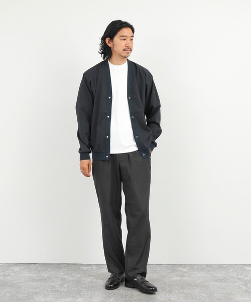 NOLLEY’S(ノーリーズ)の「DotAir サッカーカーディガン 26SS(カーディガン/ボレロ・メンズ・カーキ/ネイビー/ブラック・M/L/S/XL)」の11枚目の写真