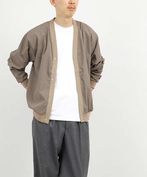NOLLEY’S(ノーリーズ)の「DotAir サッカーカーディガン 26SS(カーディガン/ボレロ・メンズ・カーキ/ネイビー/ブラック・M/L/S/XL)」の16枚目の写真