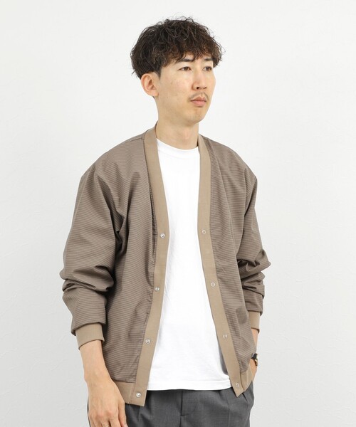 NOLLEY’S(ノーリーズ)の「DotAir サッカーカーディガン 26SS(カーディガン/ボレロ・メンズ・カーキ/ネイビー/ブラック・M/L/S/XL)」の17枚目の写真