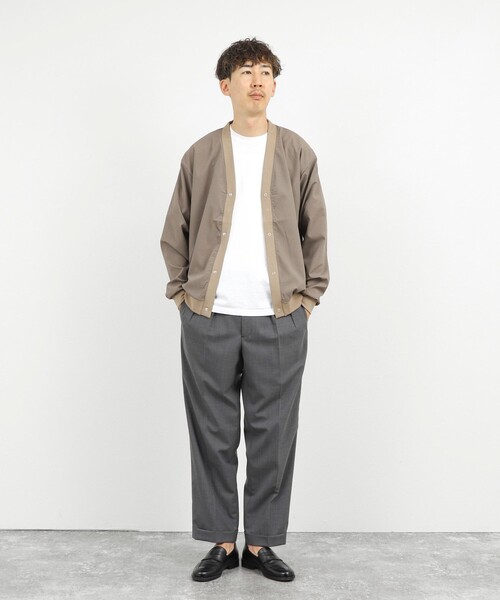 NOLLEY’S(ノーリーズ)の「DotAir サッカーカーディガン 26SS(カーディガン/ボレロ・メンズ・カーキ/ネイビー/ブラック・M/L/S/XL)」の21枚目の写真