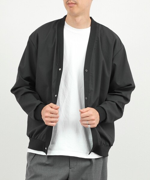 NOLLEY’S（ノーリーズ）の「DotAir サッカーカーディガン 26SS（カーディガン/ボレロ・メンズ・カーキ/ネイビー/ブラック・M/L/S/XL）」の12枚目の写真