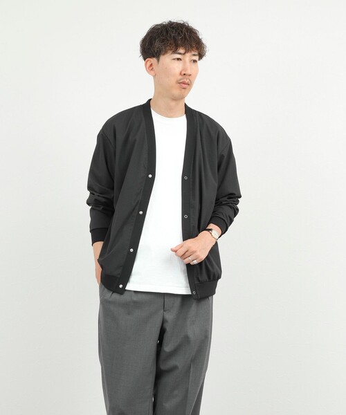 NOLLEY’S（ノーリーズ）の「DotAir サッカーカーディガン 26SS（カーディガン/ボレロ・メンズ・カーキ/ネイビー/ブラック・M/L/S/XL）」の16枚目の写真