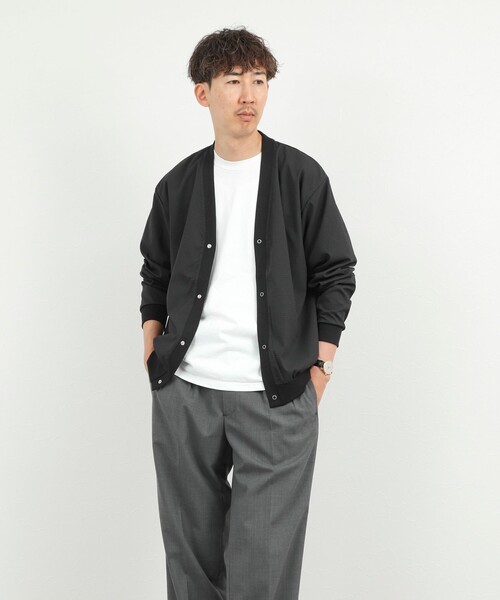 NOLLEY’S（ノーリーズ）の「DotAir サッカーカーディガン 26SS（カーディガン/ボレロ・メンズ・カーキ/ネイビー/ブラック・M/L/S/XL）」の17枚目の写真