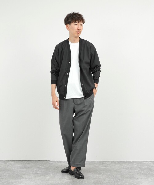 NOLLEY’S（ノーリーズ）の「DotAir サッカーカーディガン 26SS（カーディガン/ボレロ・メンズ・カーキ/ネイビー/ブラック・M/L/S/XL）」の19枚目の写真