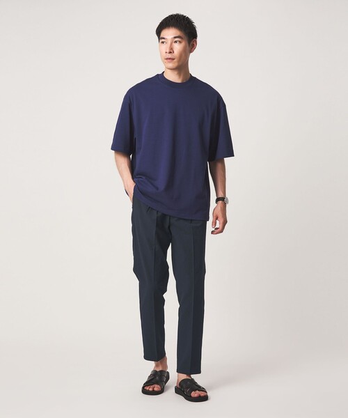 green label relaxing(グリーンレーベルリラクシング)の「【WEB限定】JUST fit サッカー イージー 2P スラックス(スラックス・メンズ・ダークグレー/ネイビー・S/XL/L/M)」の19枚目の写真