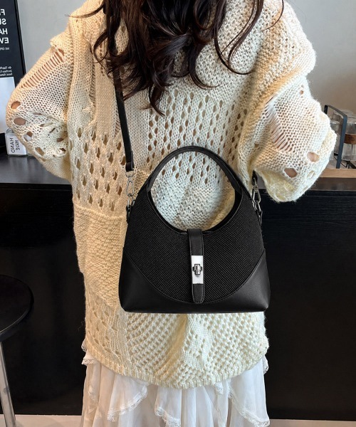 Miniministore(ミニミニストア)の「ショルダーバッグ 斜めがけ鞄ハンドバッグ(ショルダーバッグ・レディース・ベージュ/ブラック/ブルー/アイボリー・FREE)」の11枚目の写真