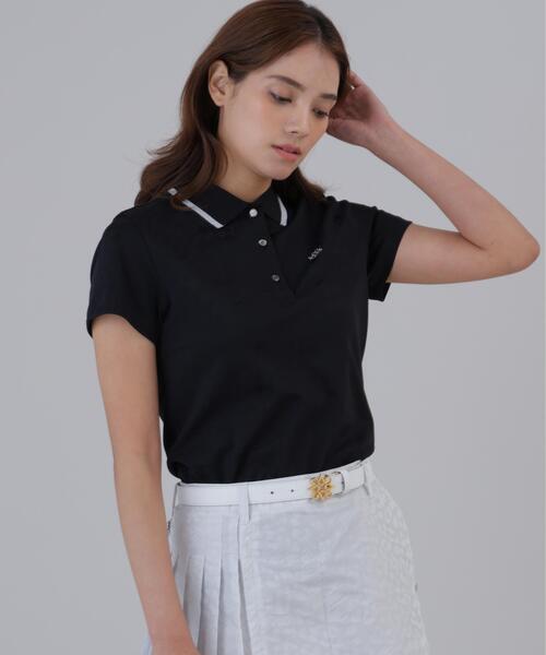 St ANDREWS(セントアンドリュース)の「【St ANDREWS】千鳥レオパードジャガード半袖ポロシャツ (WOMENS)(ポロシャツ・レディース・ホワイト/ブラック・M/S/L)」の22枚目の写真