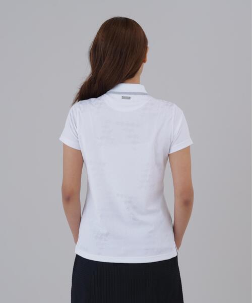 St ANDREWS(セントアンドリュース)の「【St ANDREWS】千鳥レオパードジャガード半袖ポロシャツ (WOMENS)(ポロシャツ・レディース・ホワイト/ブラック・M/S/L)」の12枚目の写真