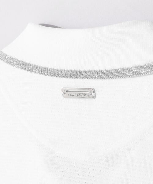 St ANDREWS(セントアンドリュース)の「【St ANDREWS】千鳥レオパードジャガード半袖ポロシャツ (WOMENS)(ポロシャツ・レディース・ホワイト/ブラック・M/S/L)」の19枚目の写真